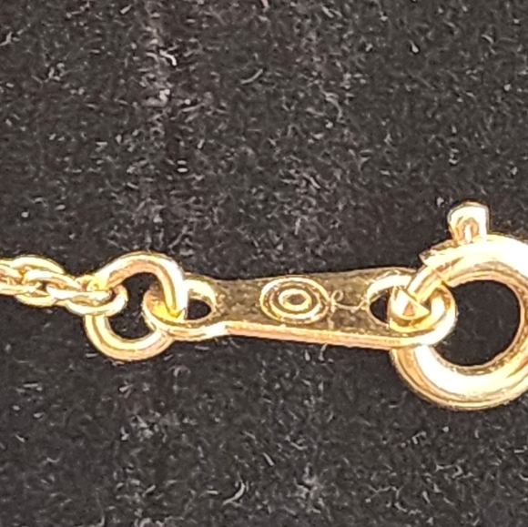 Vtg Gold Tone Pink Enamel Accent Faux Pearl Orchid Necklace - Picture 12 of 14